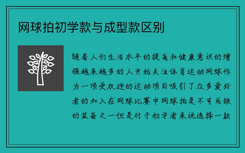 网球拍初学款与成型款区别